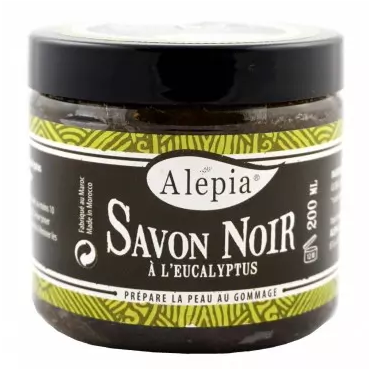 Alepia -  Alepia Mydło Savon Noir z eukaliptusem, 200 ml